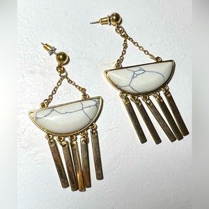 Dangly marble earrings